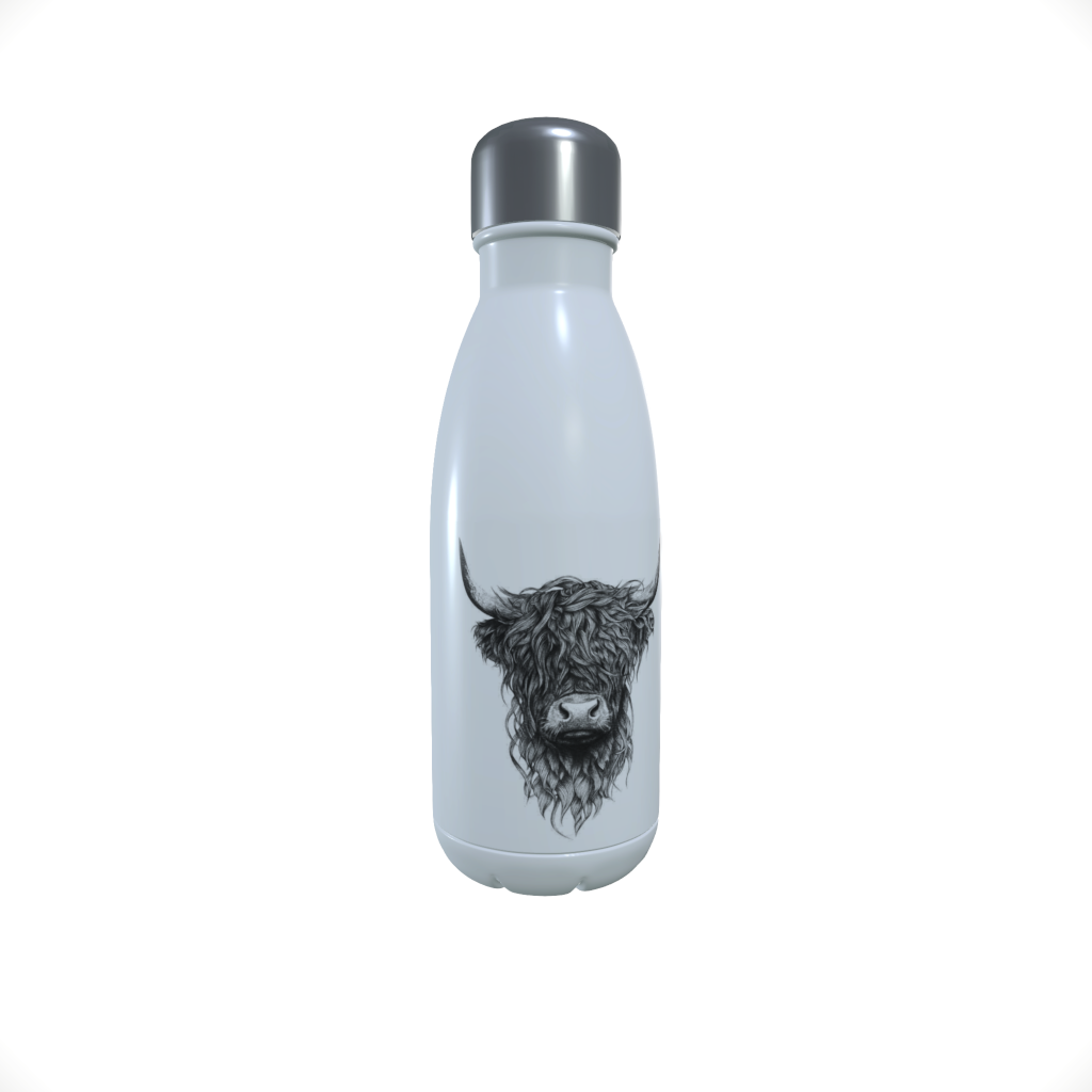 Highland Cow Drinks Bottle, Highland Cow, Drinks Bottle